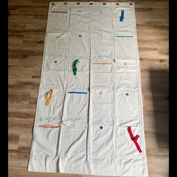 Pottery Barn Kids Other - Pottery Barn Kids curtains with storage 44x81 Rare